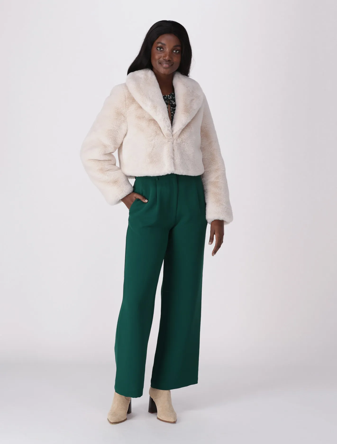 Amelia Cropped Fur Coat