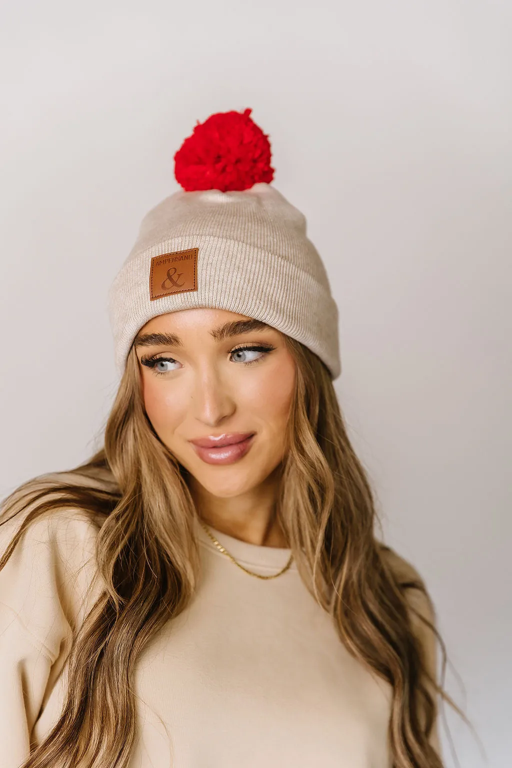 Ampersand Avenue Pom Beanie - Cherry On Top