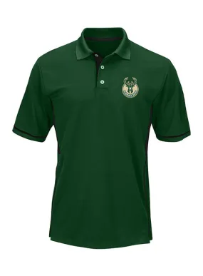 Big & Tall Fanatics Pieced Green Milwaukee Bucks Polo