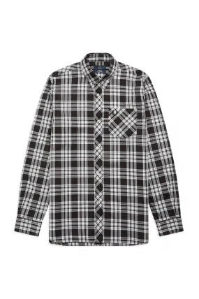 Black Tartan Long Sleeve Button Up Shirt