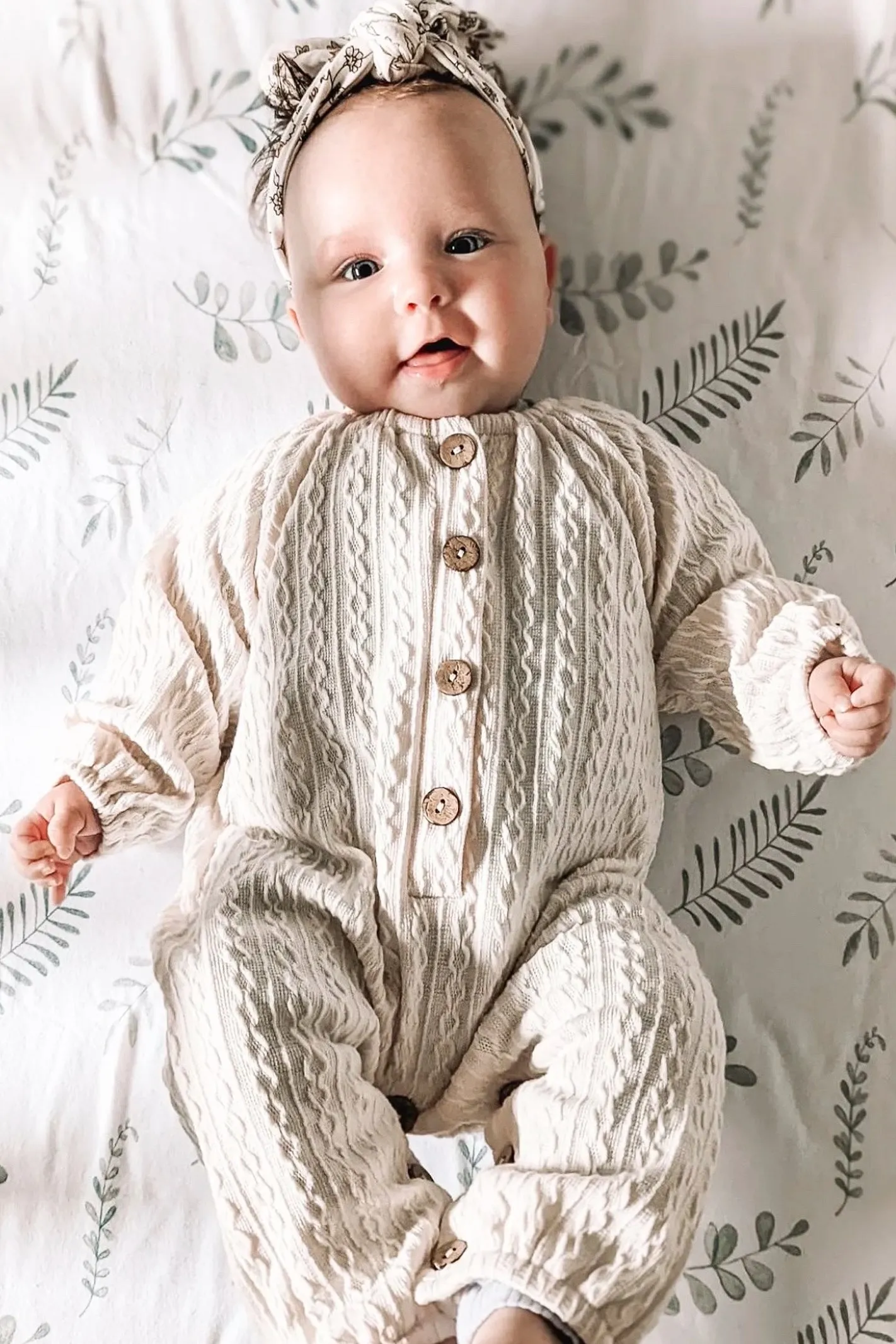 CALL ME BABY KNIT BODYSUIT / CREAM