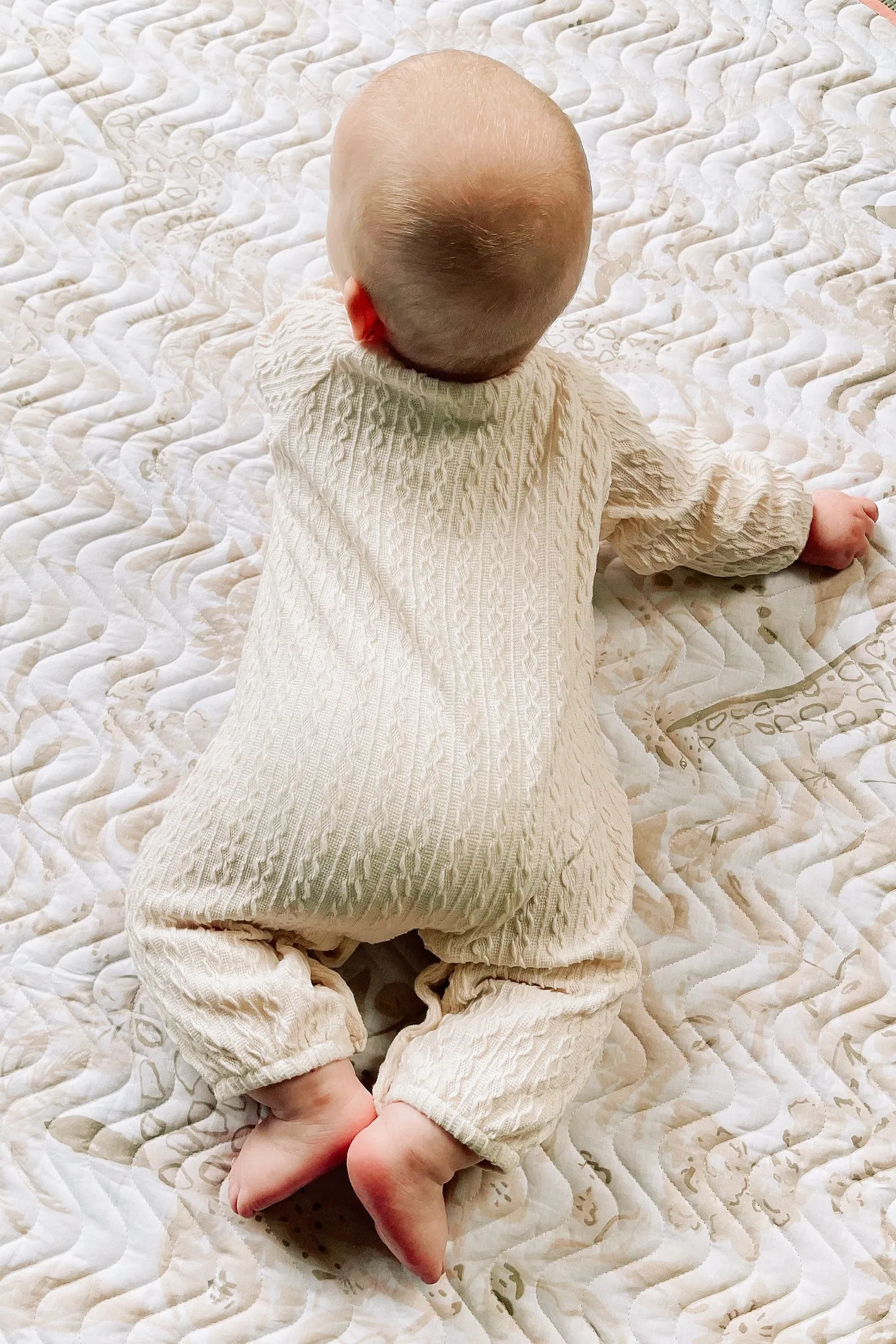 CALL ME BABY KNIT BODYSUIT / CREAM