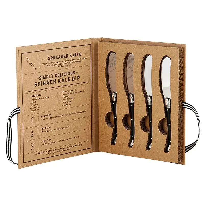 Charcuterie Spreaders Book Box Gift Set