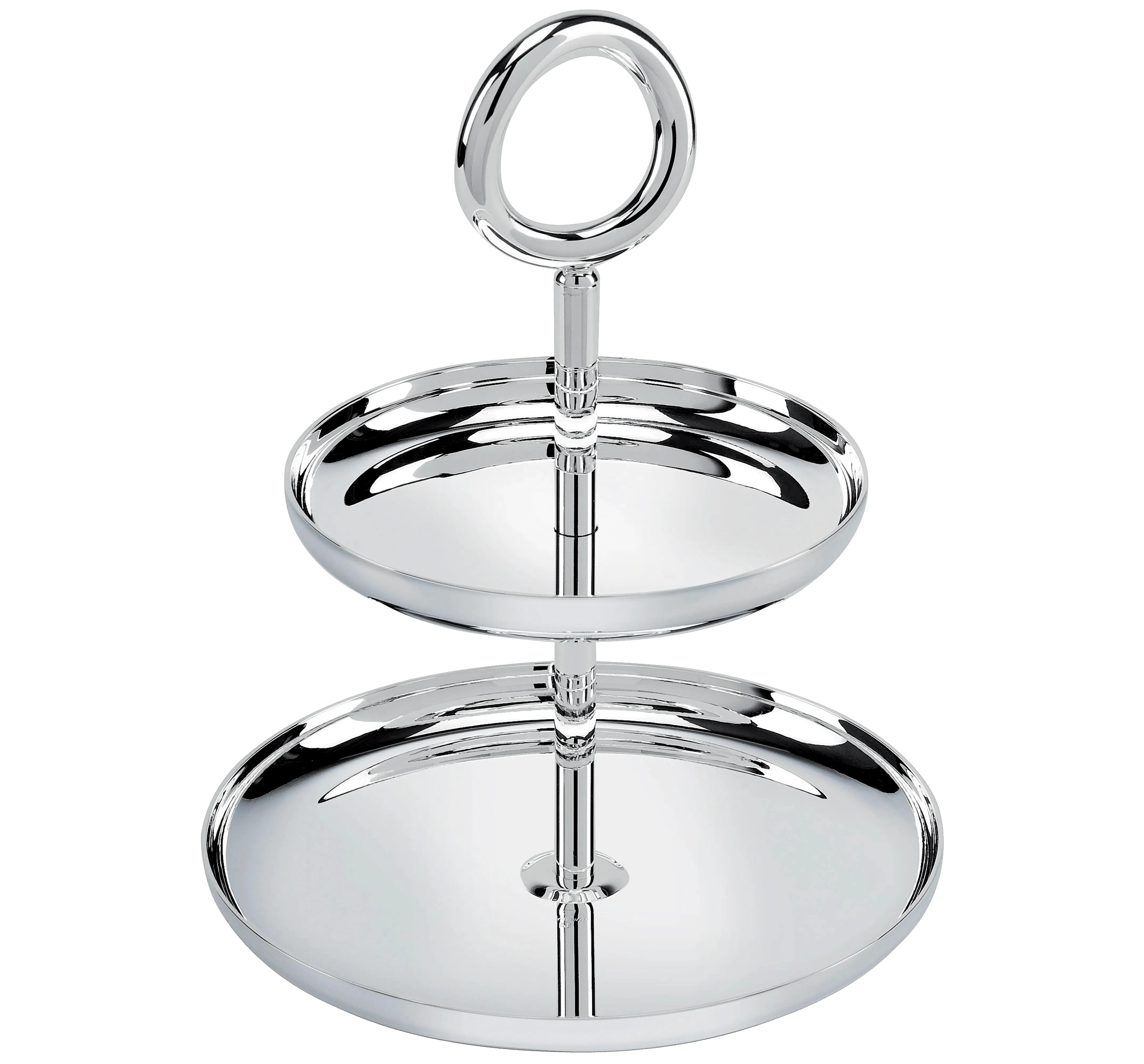 Christofle Paris - Vertigo -  2 Tier Silver-Plated Dessert Stand