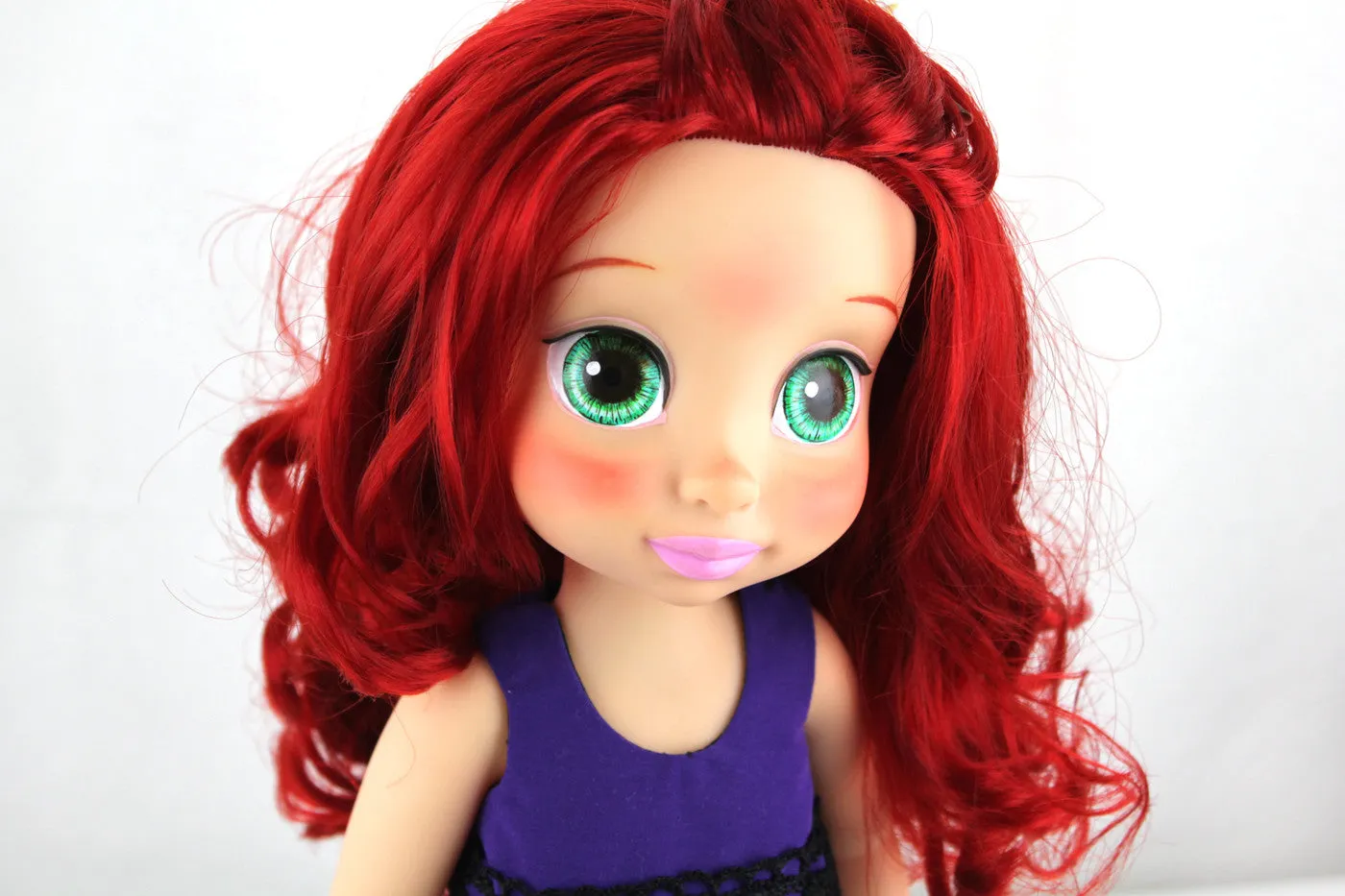 Custom Disney Animator Doll - The Little Mermaid Ariel in Purple Dress