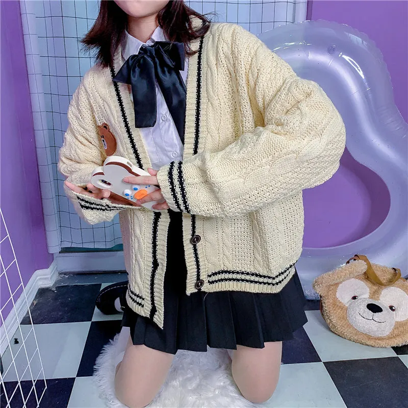 CUTE BEAR JK SWEATER COAT BY21076