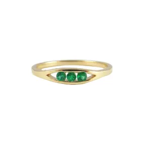 Emerald Float Ring