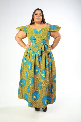 JUNITA African Print Dress