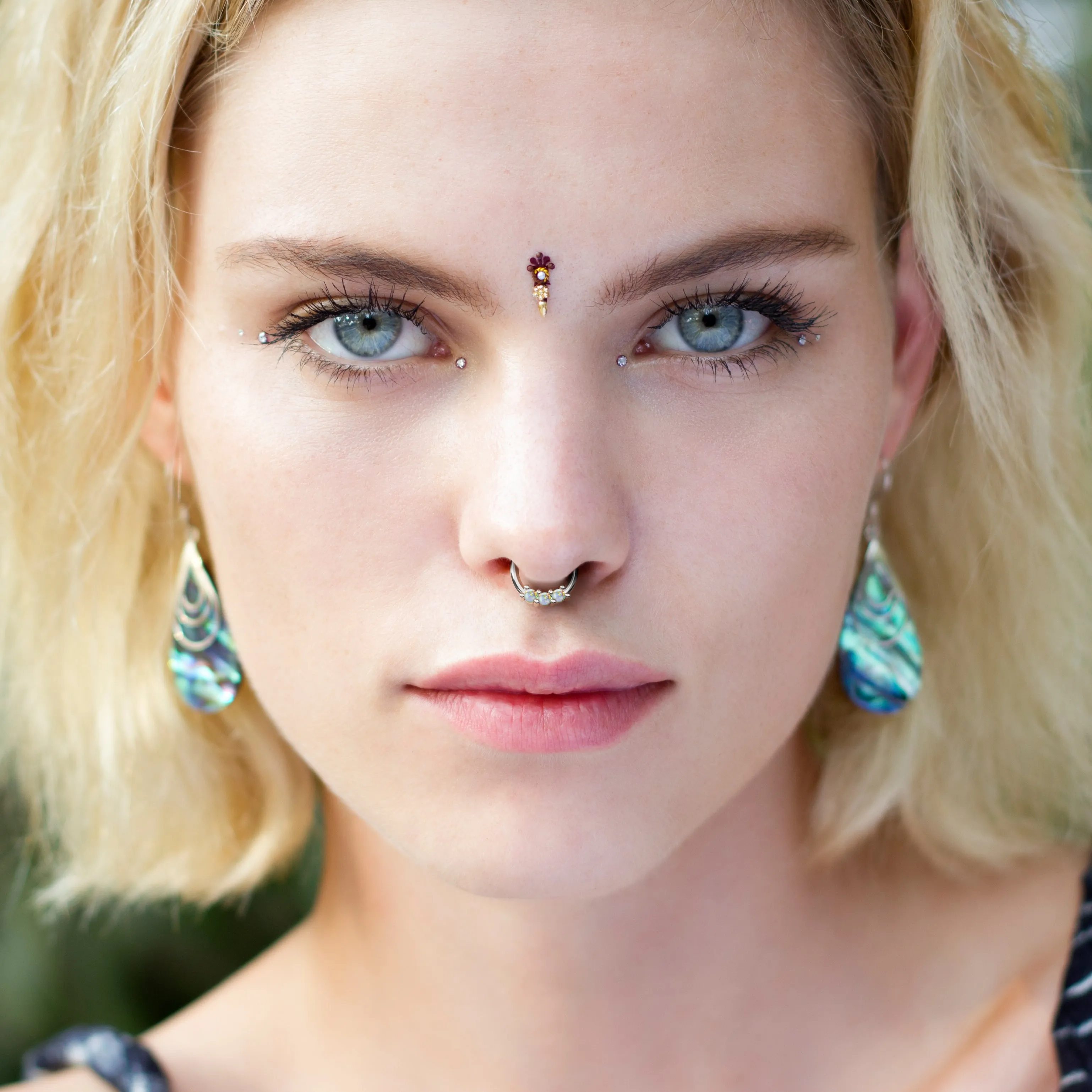 Lab Opal Septum Ring