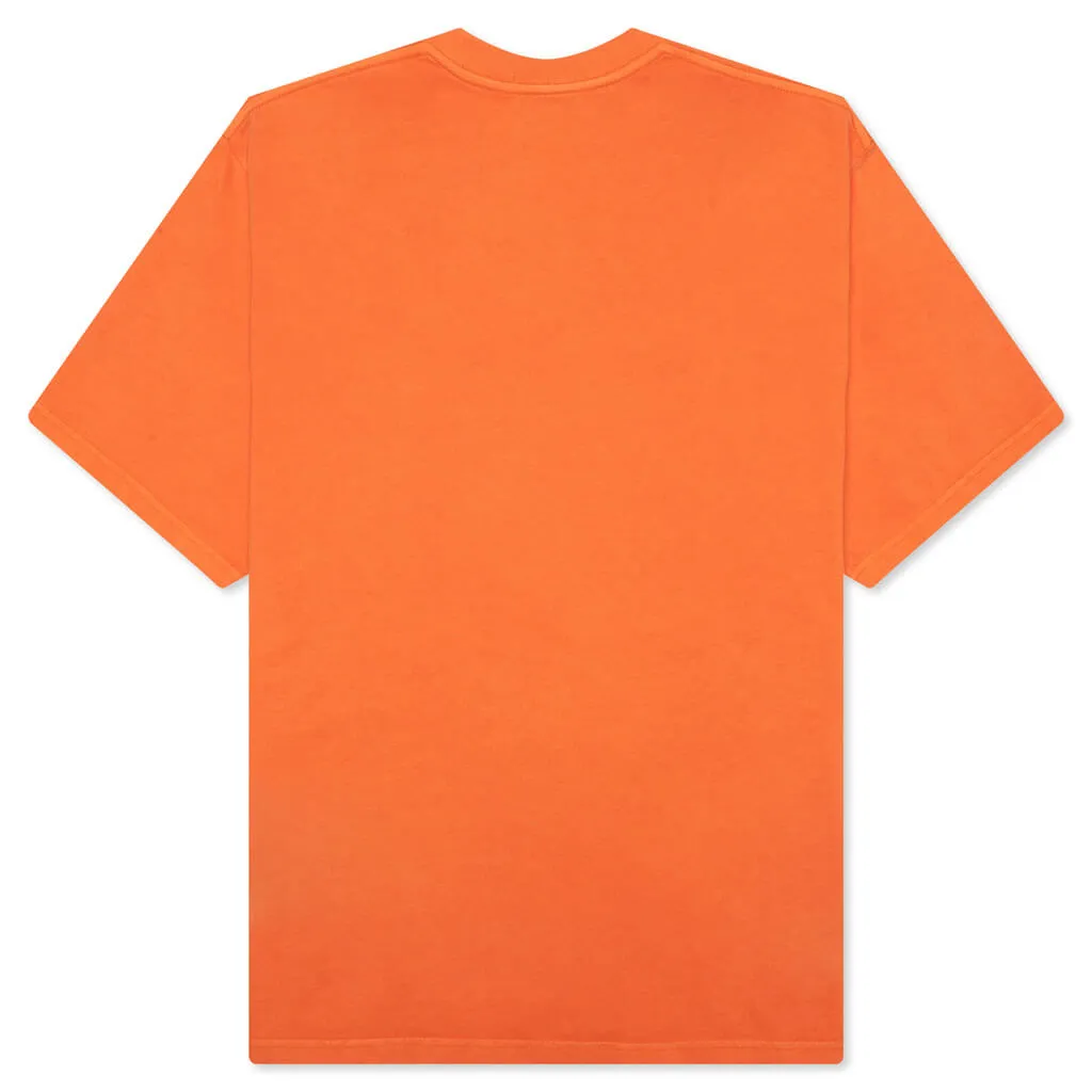 Mad College Garment Dyed Relaxed Fit Tee - Orange