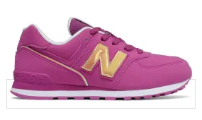 NEW BALANCE 574 Fashion Metallic Girls | Fusion/White (GC574MTP)