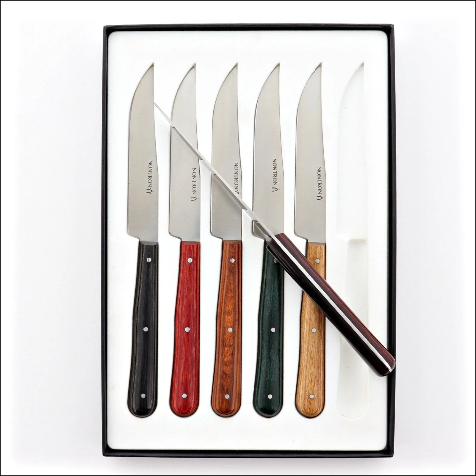 Nontron Table Knives Stamina Wood Set