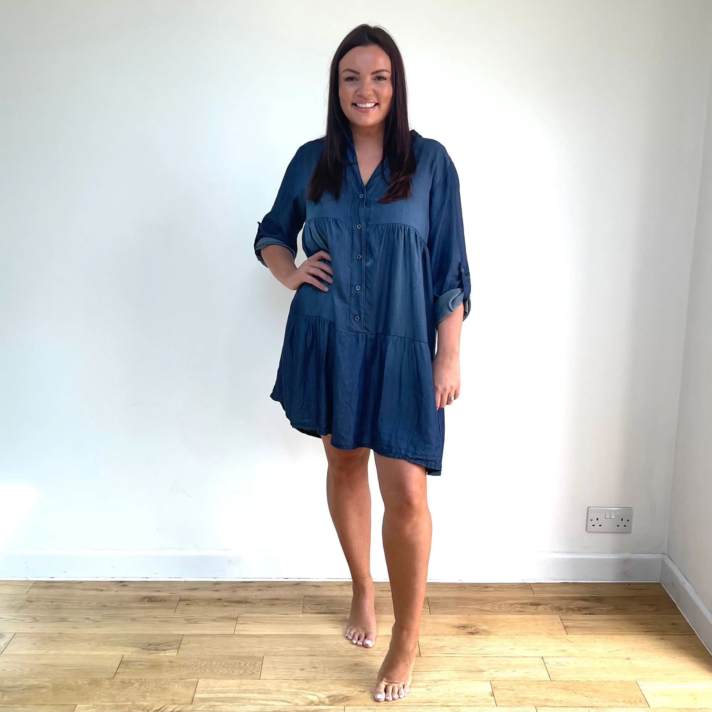 SECOND Sophie Denim Dress - Indigo