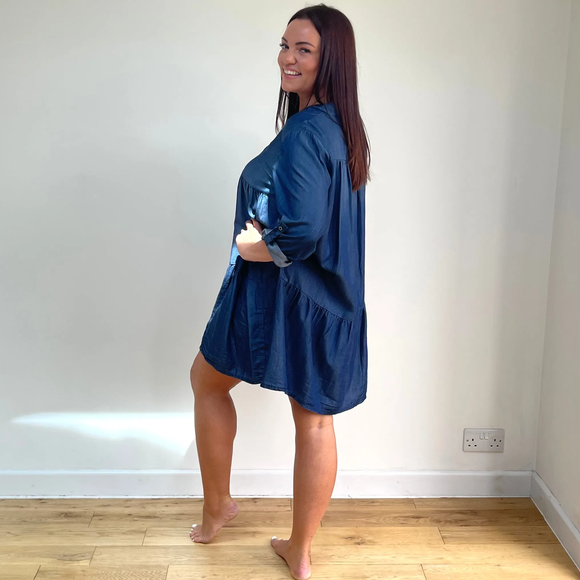 SECOND Sophie Denim Dress - Indigo