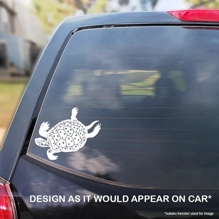 Spotted Turtle Decal, Waterproof Vinyl Decal, Cute Reptile Gift