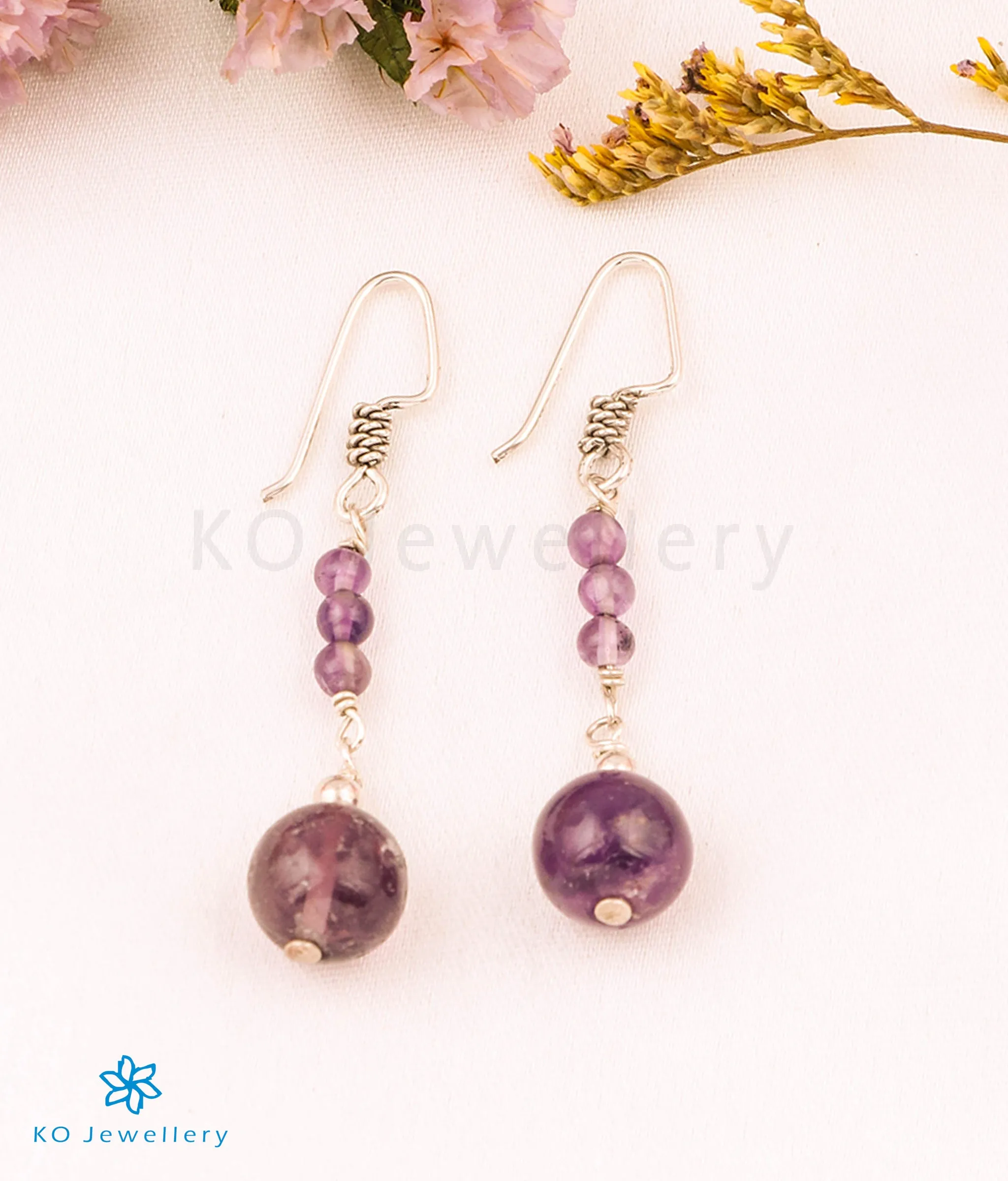 The Amethyst Silver Gemstone Earring