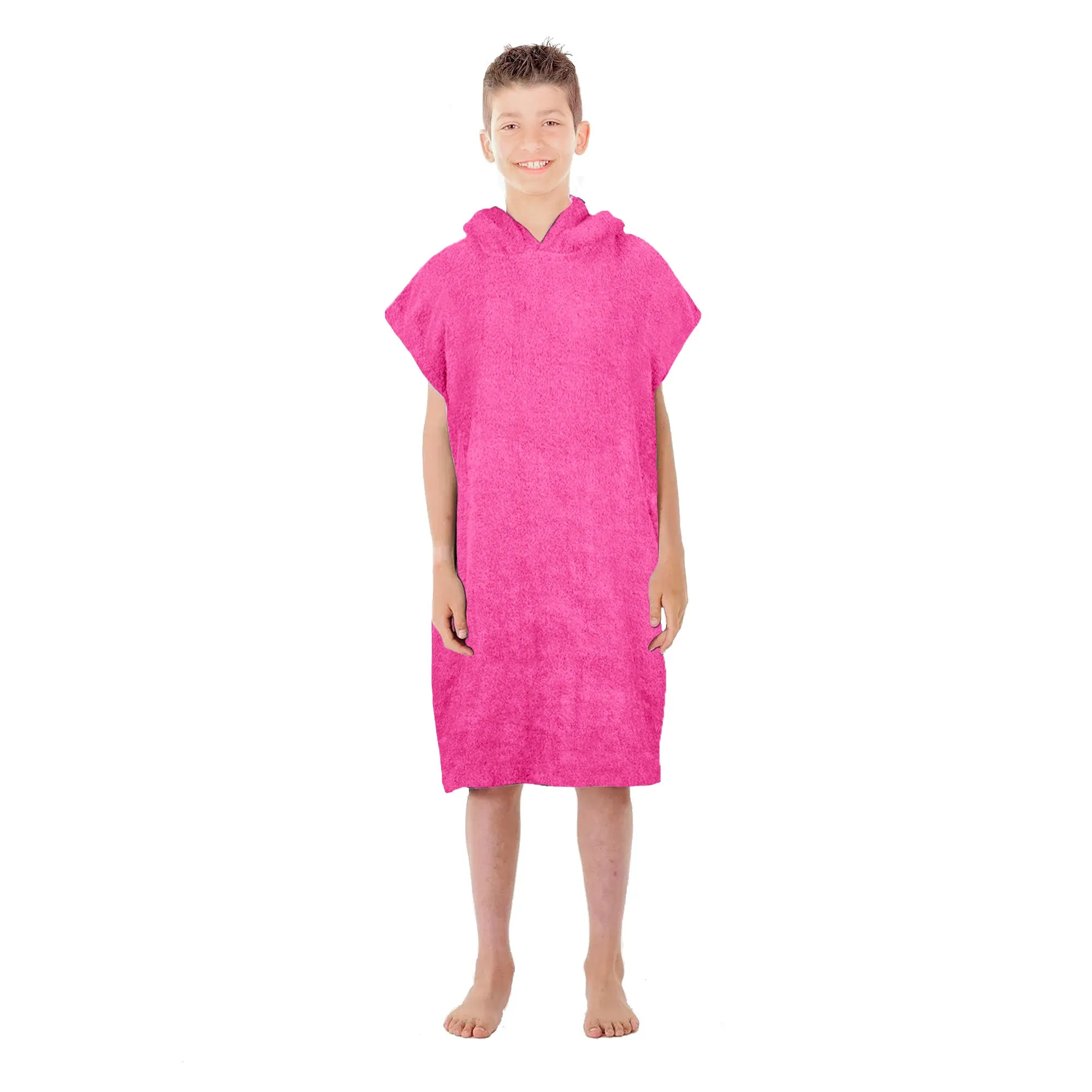 Towel Poncho - Medium/Large - Pink