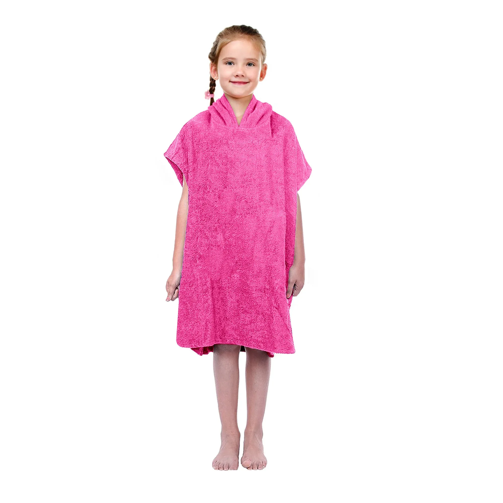 Towel Poncho - Small/Medium - Pink