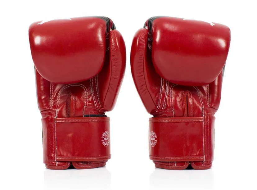 泰拳拳套 Thai Boxing Gloves : Fairtex BGV1 National Print Red